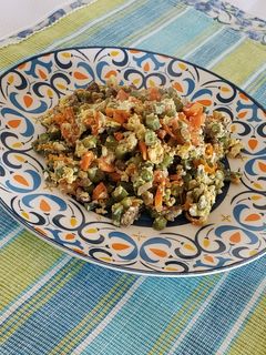 Una foto de Vainitas arrebosadas con huevos y carne 🇵🇪