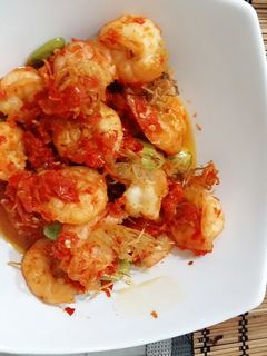 Foto resep Udang Goreng Balado Pete