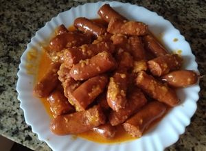Una foto de Chistorras al vino thermomix