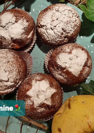 Φωτογραφία της συνταγής Muffins quince (Με κυδώνι και κακάο)🙊🥭