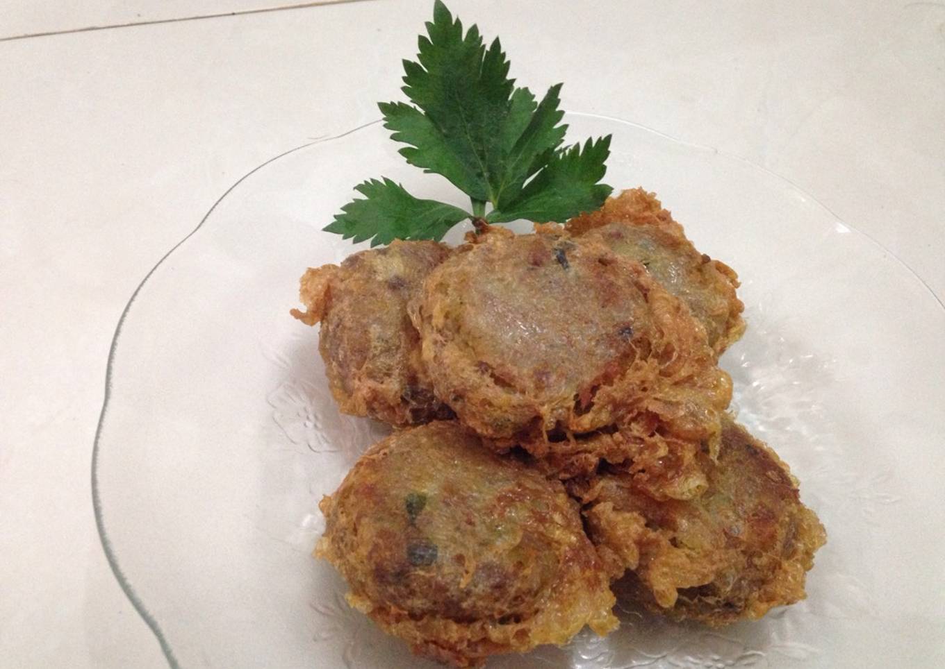 Perkedel kentang daging cincang