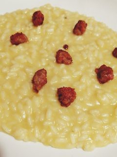 Foto di Risotto porri e salsiccia
