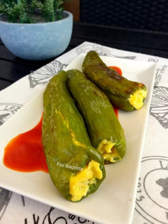 Una foto de Pimiento relleno de tortilla de patata