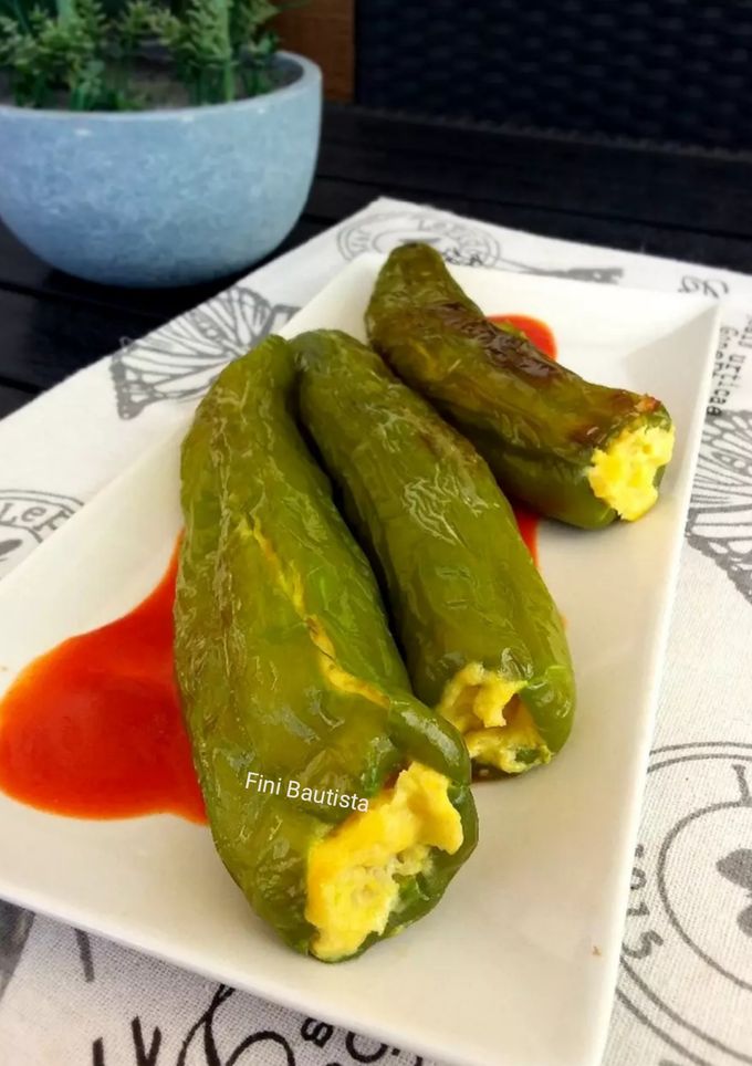 Una foto de Pimiento relleno de tortilla de patata