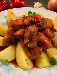 Csülökpörkölt recept fotója