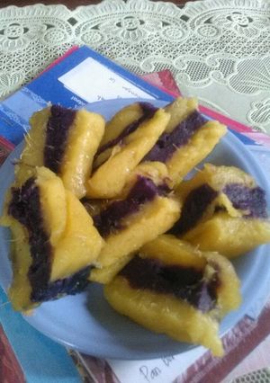 Foto resep Lapis ubi enak mudah tanpa pewarna