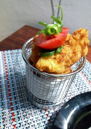 A picture of Chicken fingers.