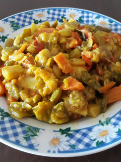 Una foto de Verduras al wok