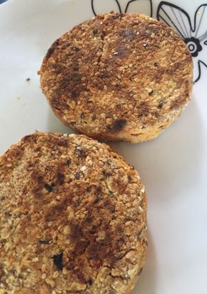 Una foto de Hamburguesas de garbanzo