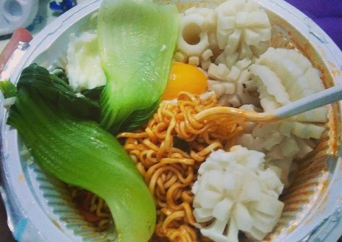 Resep Mie korona fischcake Anti Gagal