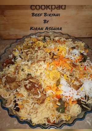 A picture of Spicy Beef Biryani.
