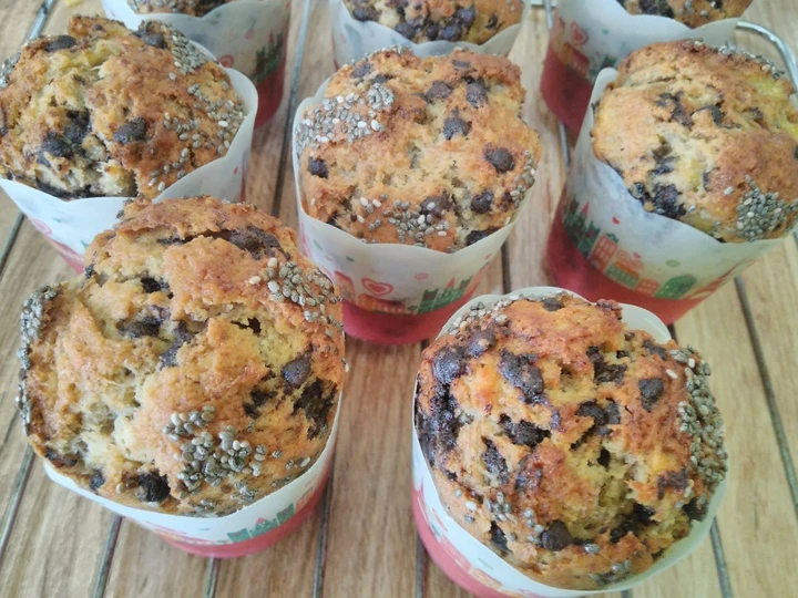 Langkah Mudah untuk Menyiapkan Resep Choco chia banana muffin yang Bisa Manjain Lidah Anti Ribet, Bisa Manjain Lidah