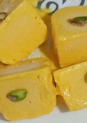 A picture of Mango Kulfi Recipe/5 minute Mango Kulfi Recipe.