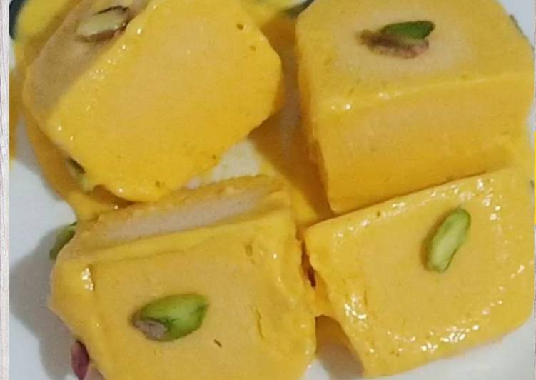 Steps to Prepare Homemade Mango Kulfi Recipe/5 minute Mango Kulfi Recipe