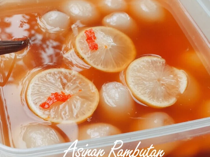 Easy Steps to Prepare Recipes Asinan Rambutan the So Delicious Perfect.