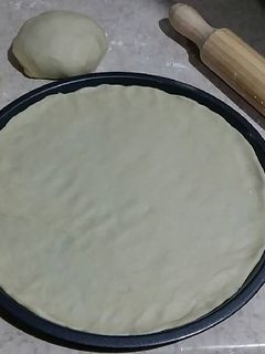 Una foto de Masa de pizza sin levadura (con cerveza)