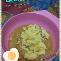 A picture of MPASI-Bubur BiSTeL (ubi nasi telur).