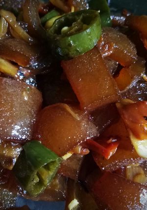 Foto resep Tumis Kikil Cabe Hijau