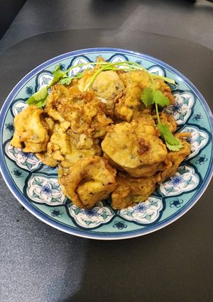 太陽蛋餅粉麵衣 炸絲瓜 的食譜成品照片