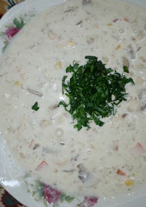 عکسی از دستور سوپ شیر