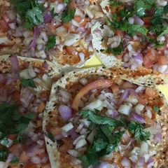 A picture of Masala papad.