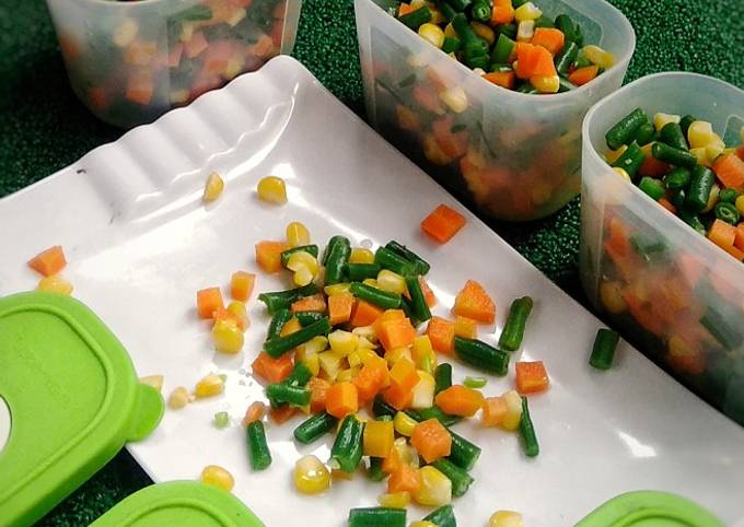 Bagaimana Menyiapkan Frozen mixed vegetables Anti Gagal