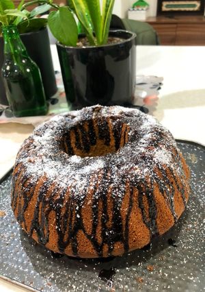 عکسی از دستور کیک موز و گردو