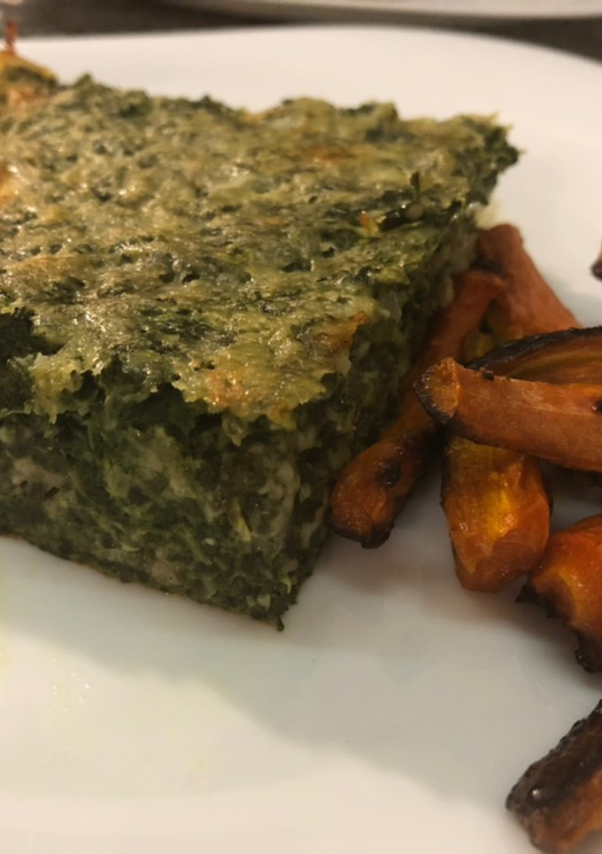 Una foto de Tortilla de espinaca al horno