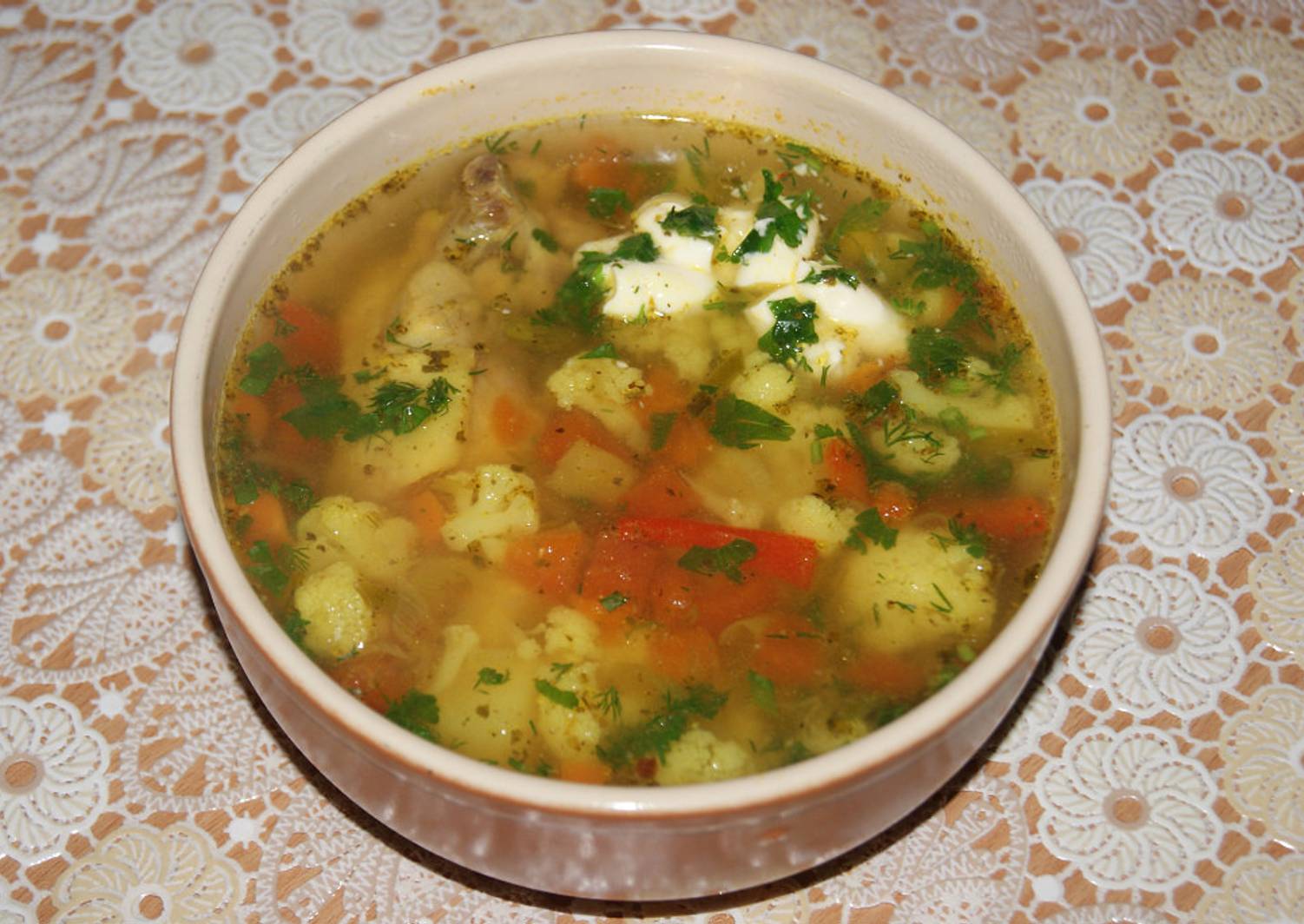 Суп с цветной капусты рецепты с фото