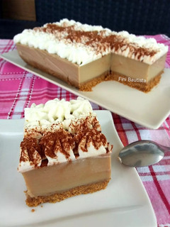 Una foto de Tarta de capuchino sin azúcar