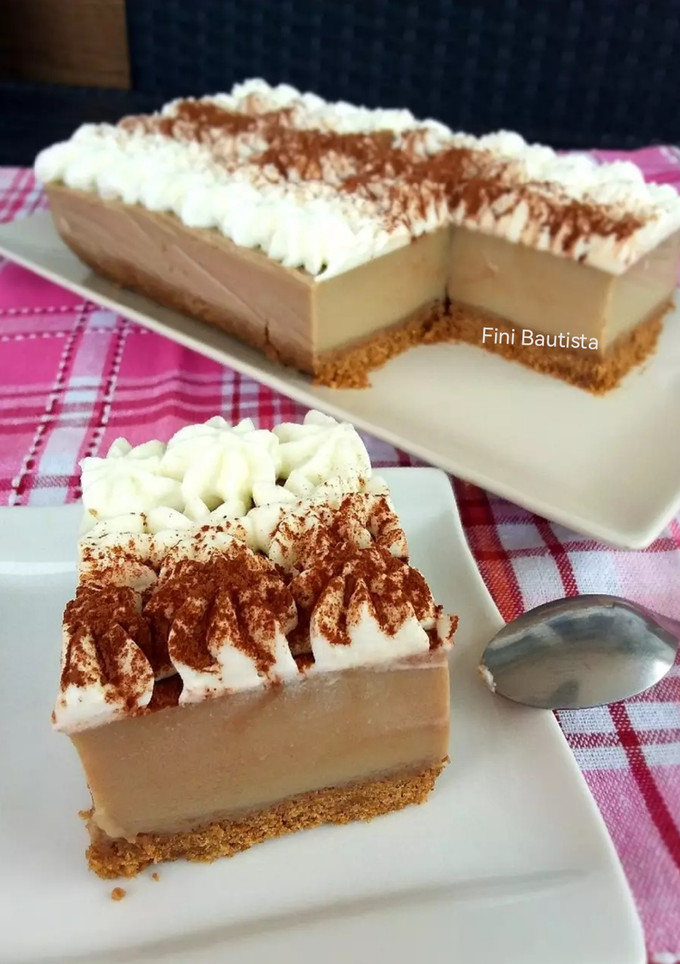 Una foto de Tarta de capuchino sin azúcar