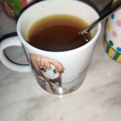 A picture of Salabat (Ginger Root Tea) with Turmeric.