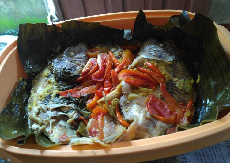 Ikan nila pepes presto