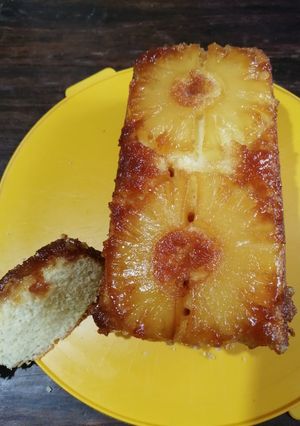 Una foto de Budín invertido de ananá