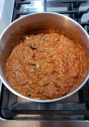 A picture of Mom's Spaghetti Sauce.