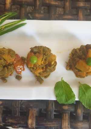 फली आलू की सूखी सब्ज़ी (Phali aloo ki sukhi sabzi recipe in hindi) रेसिपी मुख्य फोटो