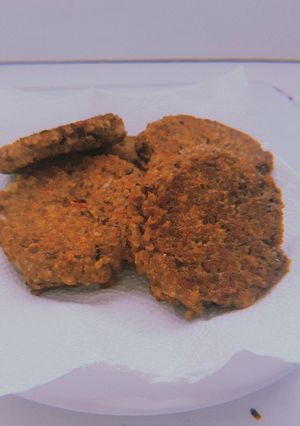 Una foto de Medallones de lentejas