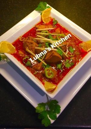 A picture of Chicken Nehari.