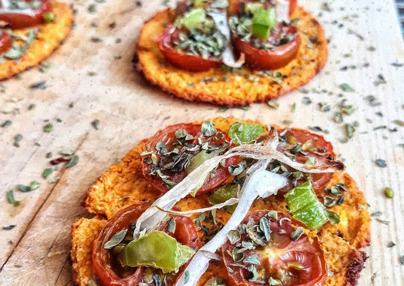 🍕MINI PIZZAS DE CALABAZA Y TOFU🍕