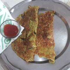 A picture of Besan ka Thalipeet.