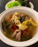 Canh dưa cải hầm xương