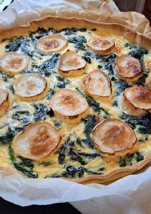 Une photo de Quiche épinard chèvre