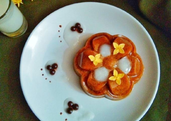 Mudah Banget Masakan Resep Puding lumut gula aren