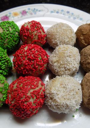 Una foto de Trufas de ricota dulce