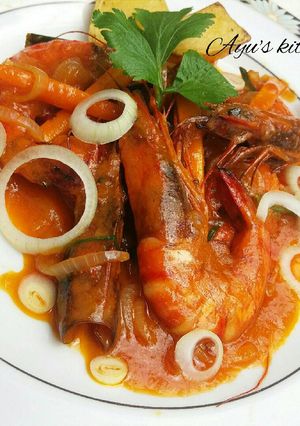 Foto resep Udang Asam Manis