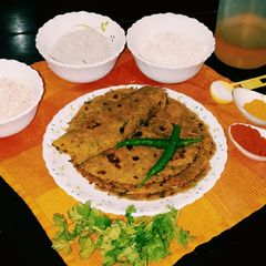 A picture of Oats -Cilantro Flatbread.