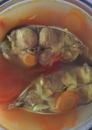 Foto resep Pindang bumbu iris ikan patin wortel menu simple anak gadis