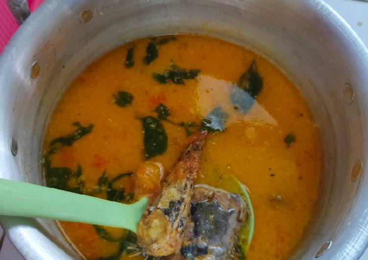 Sayur santan lele ga pedes