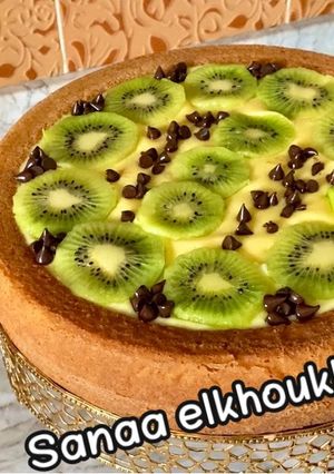 صورة لوصفة كيك المول العجيب بالكيوي على طريقة سناء الخوخي