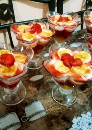 صورة لوصفة تحلية بالفواكه